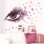 Sablon sticker de perete pentru salon de infrumusetare - J032XL - Make-Up & Beauty